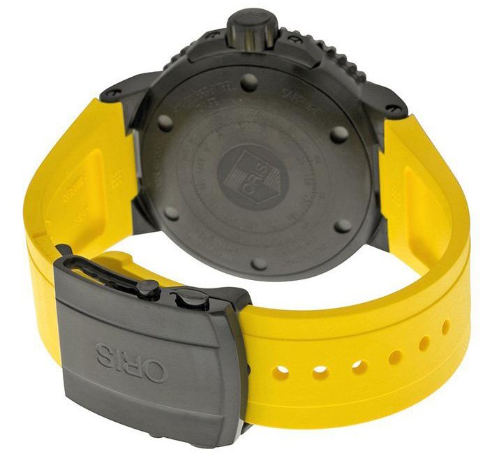 Oris Aquis Depth Gauge 733 7675 47 54 RS Yellow мужские наручные швейцарские часы Орис